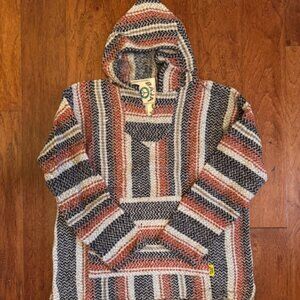 Baja Joe Pullover New, Rust, Black and Grey